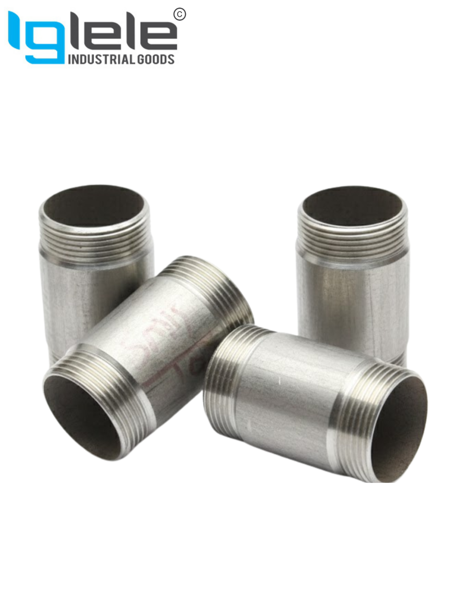 MS Barrel Pipe Nipple Round ERW Commercial (LENGTH:80mm 3" Long) - Image 2