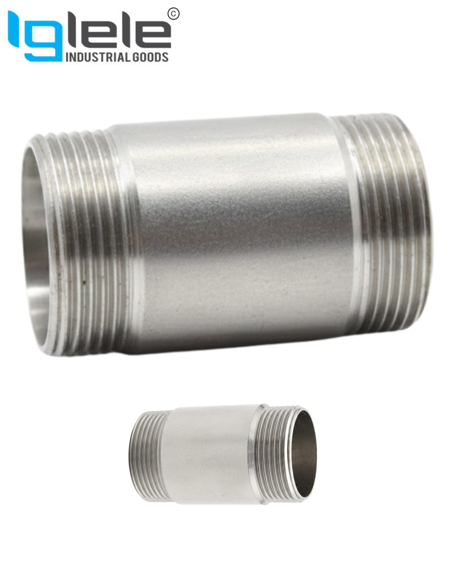 MS Barrel Pipe Nipple Round ERW Commercial (LENGTH:80mm 3" Long) - Image 3