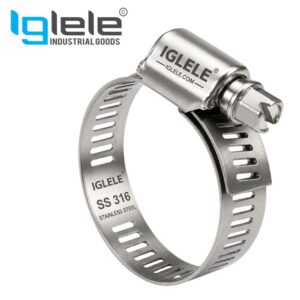 IGLELE SS 316 Worm Drive Hose Clip
