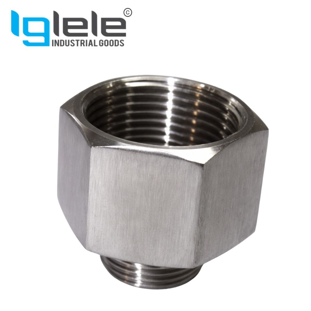 SS Hex Adapter Reducing Male/ Female Stainless Steel SS 304 - Image 3