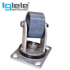 Ci Cast Iron Caster Trolley Wheels Heavy Duty (Green)