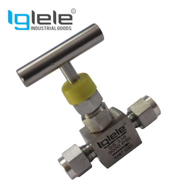 IGLELE-SS-NEEDLE-VALVE-3-WAY-T-PORT-HIGH-PRESSURE-STAINLESS-STEEL-316-6000-PSI-NPT