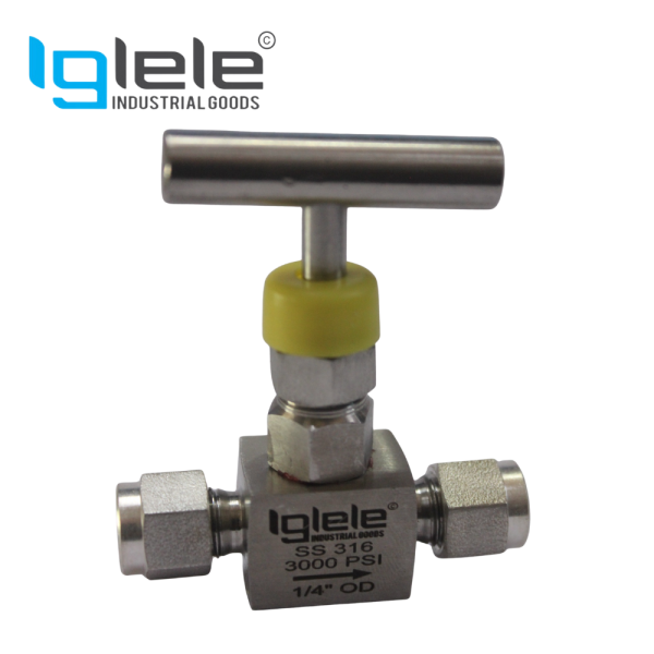IGLELE-SS-NEEDLE-VALVE-3-WAY-T-PORT-HIGH-PRESSURE-STAINLESS-STEEL-316-6000-PSI-NPT