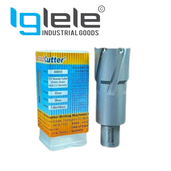 Broachcutter TCT Annular Cutter Weldon Shank 19.05mm-55mm Weldon Shank 19.05mm for Ø up to 60mm & 31.75mm for Ø > 61mm - Image 2