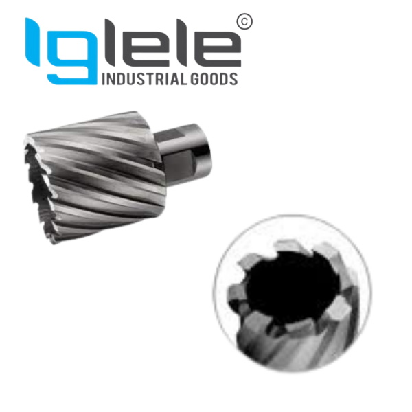 Broachcutter TCT Annular Cutter Weldon Shank -100 mm Weldon Shank 19.05mm for Ø up to 60mm & 31.75mm for Ø > 61mm - Image 2