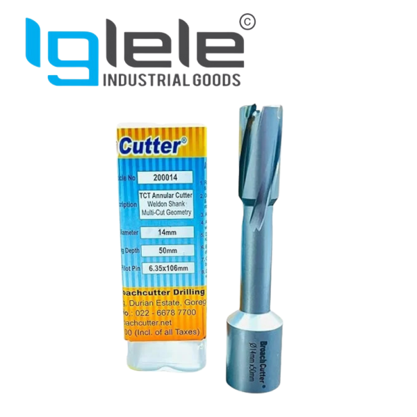 Broachcutter TCT Annular Cutter 35 MM  Weldon Shank 19.05mm for Ø up to 60mm & 31.75mm for Ø > 61mm - Image 3