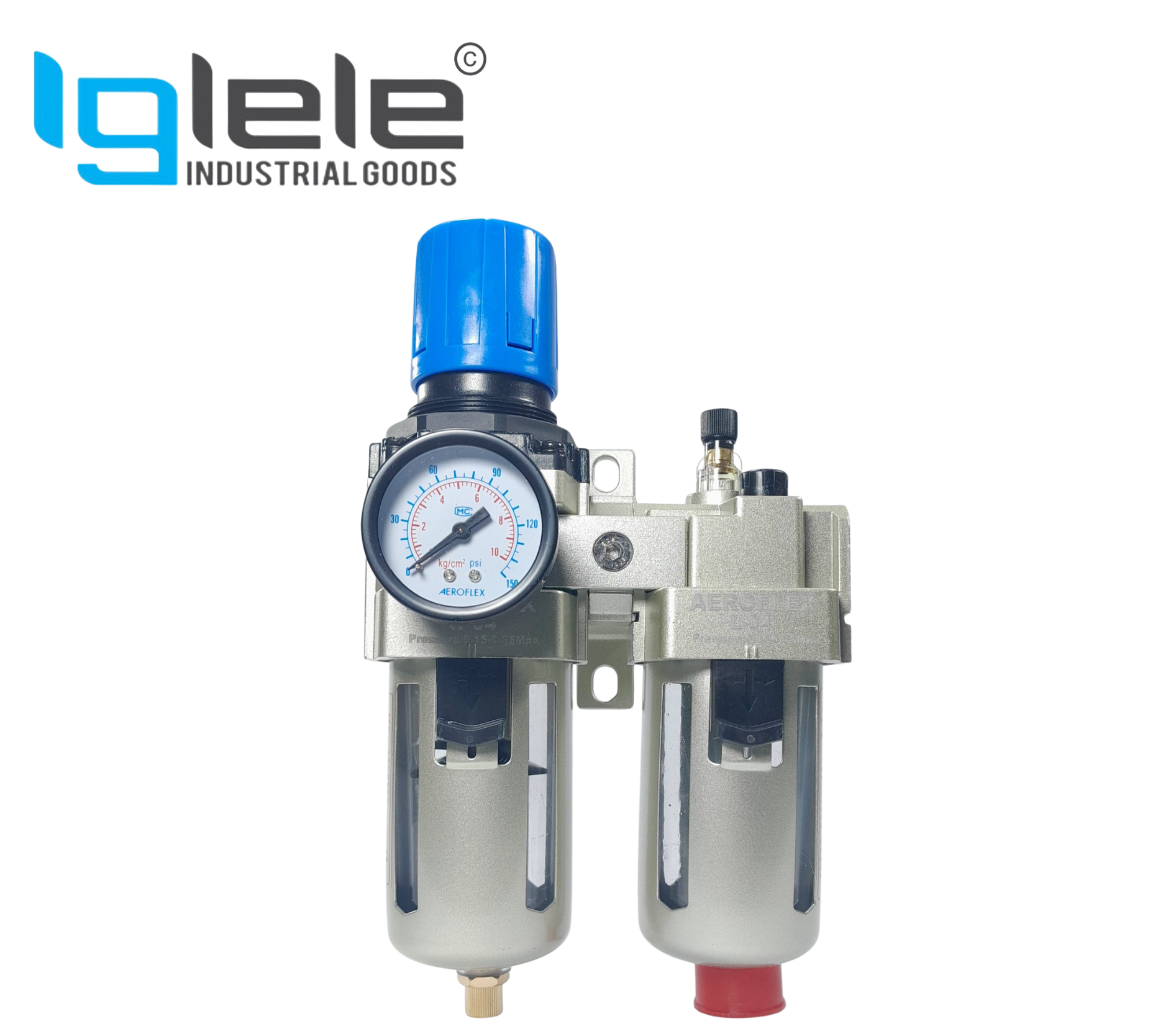 SKU-3FRL02-_Aeroflex-FRL-Air-Filter-Regulator-Lubricator-Unit-Screwed-Aluminum-FRL-Type.