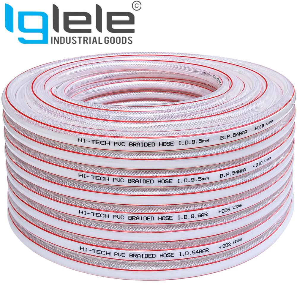 PVC Nylon Braided Hose – Heavy Duty Reinforced Water & Air Hose (Per Meter)