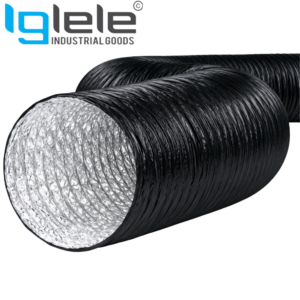 PVC Coated Aluminium Flexible Duct Hose – Heavy Duty HVAC Ventilation, Exhaust & Fume Extraction Hose (10 Meter)