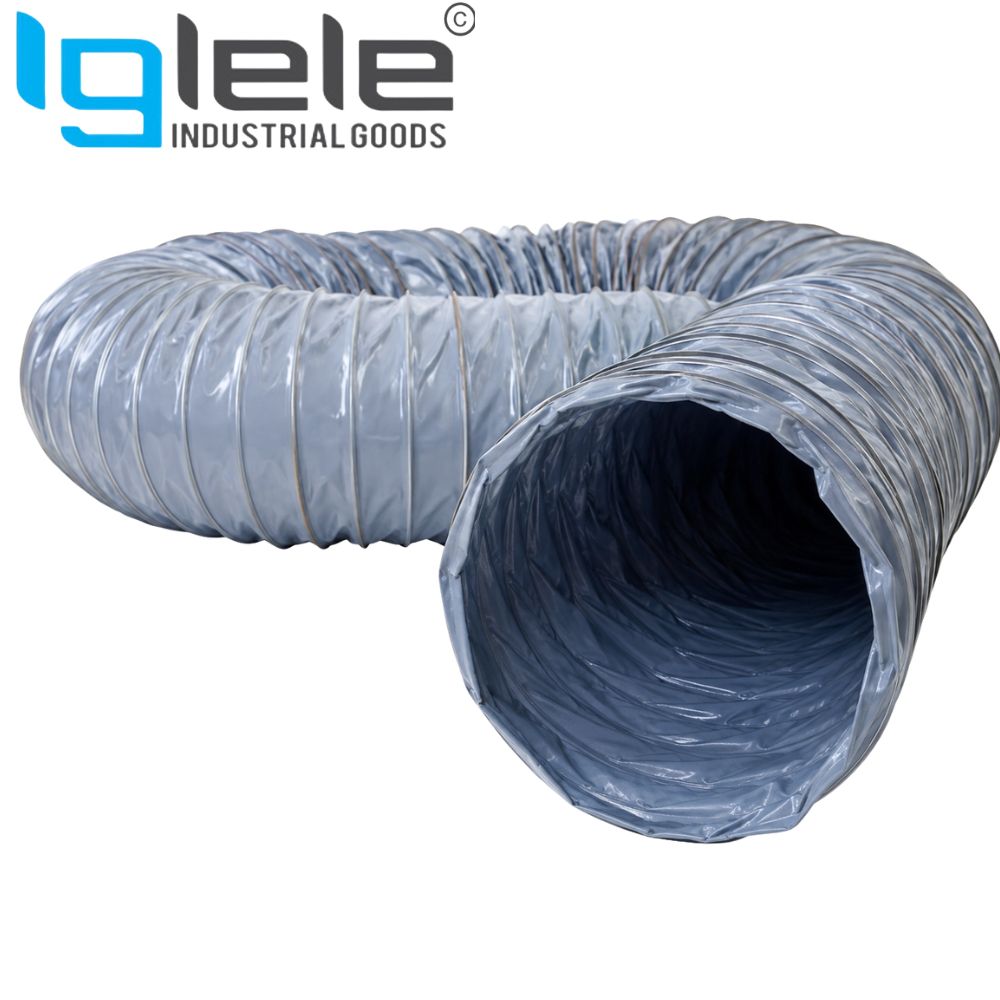 PVC Fabric Duct Hose – Flame Retardant Flexible HVAC Ventilation & Fume Extraction Hose (Per Meter) - Image 3