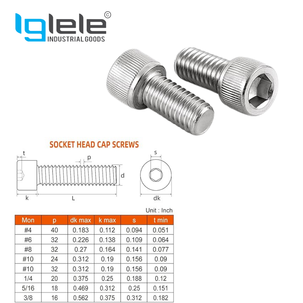 MS UMBRAKO Allen Cap Socket Head Screws 1/2'' - Image 4