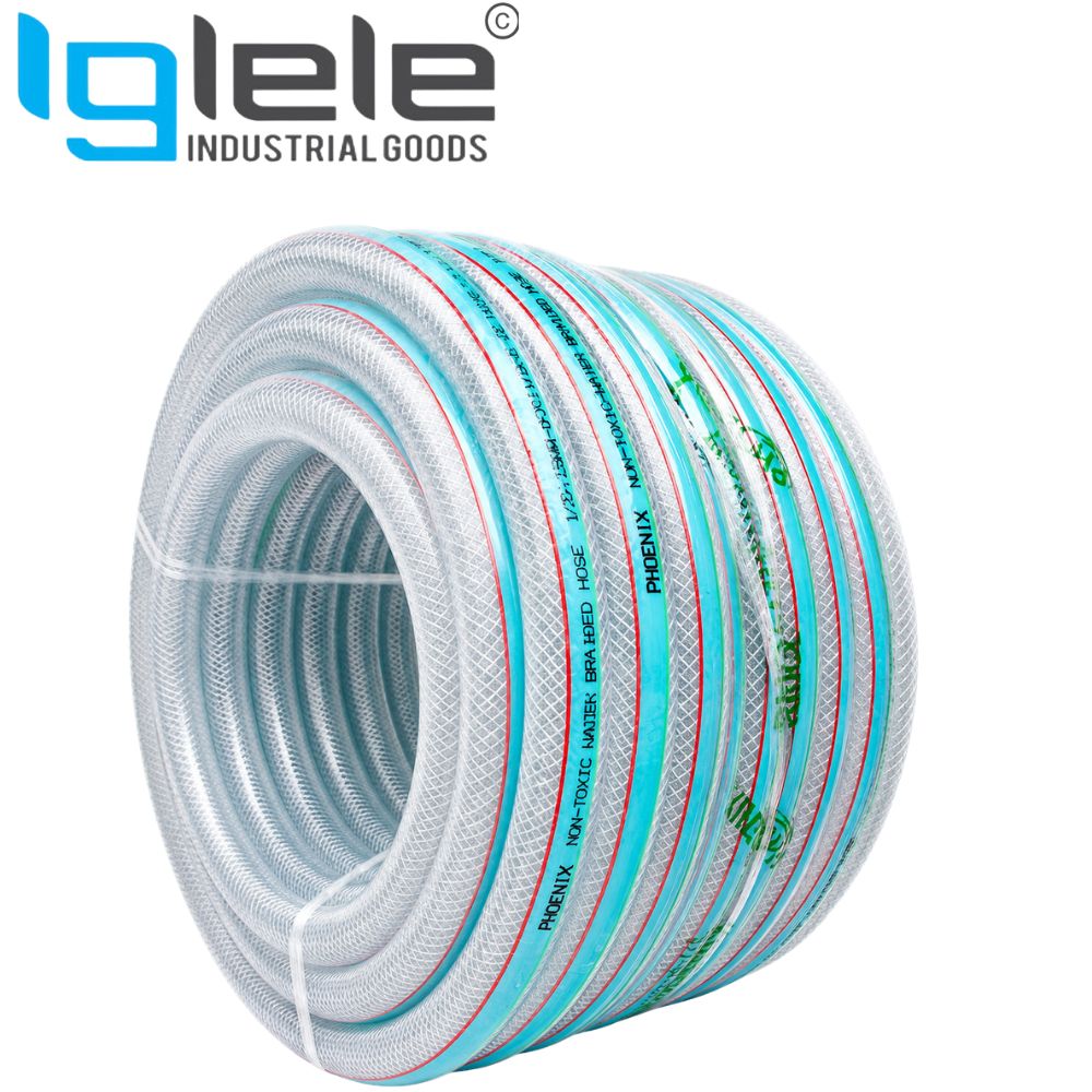 PVC Water Braided Hose – Flexible Reinforced Water & Air Hose (Per Meter) - Image 2
