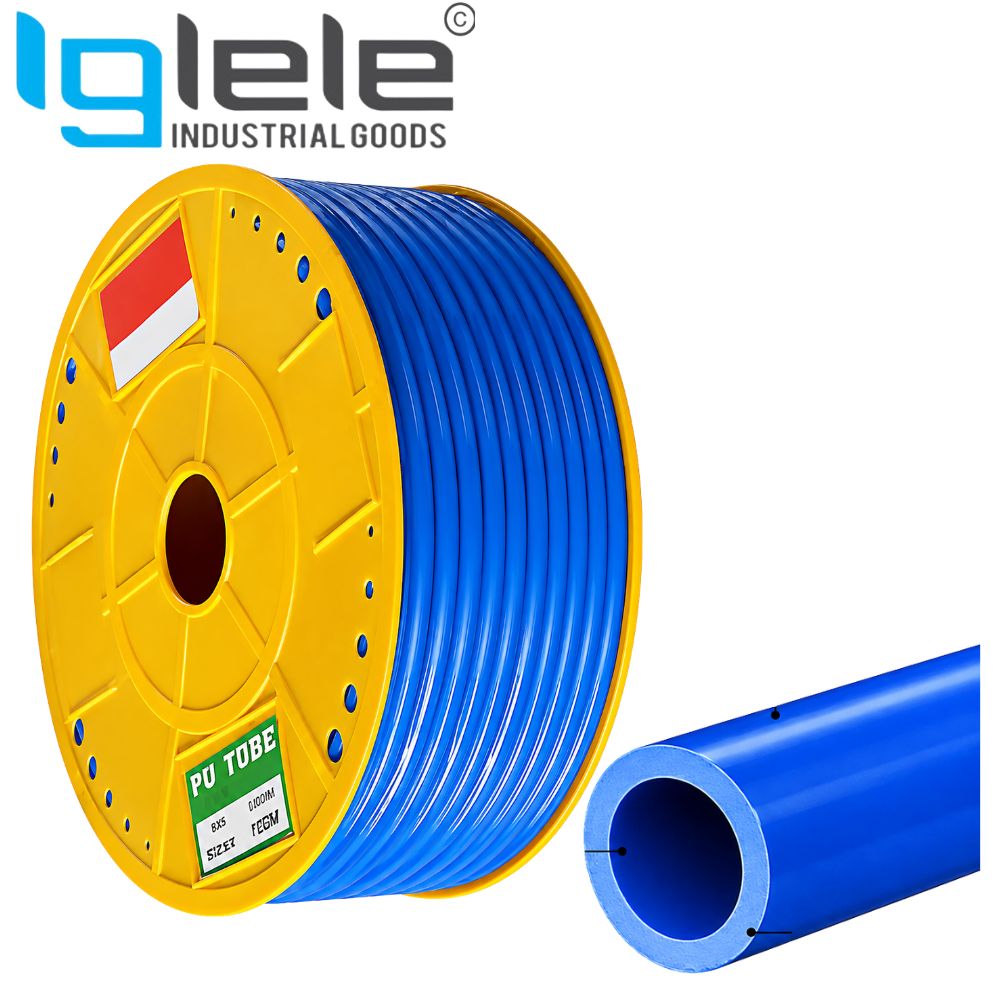 Blue Polyurethane (PU) Pneumatic Air Tube – Flexible Industrial Air Hose PU Tubes (Per Meter)