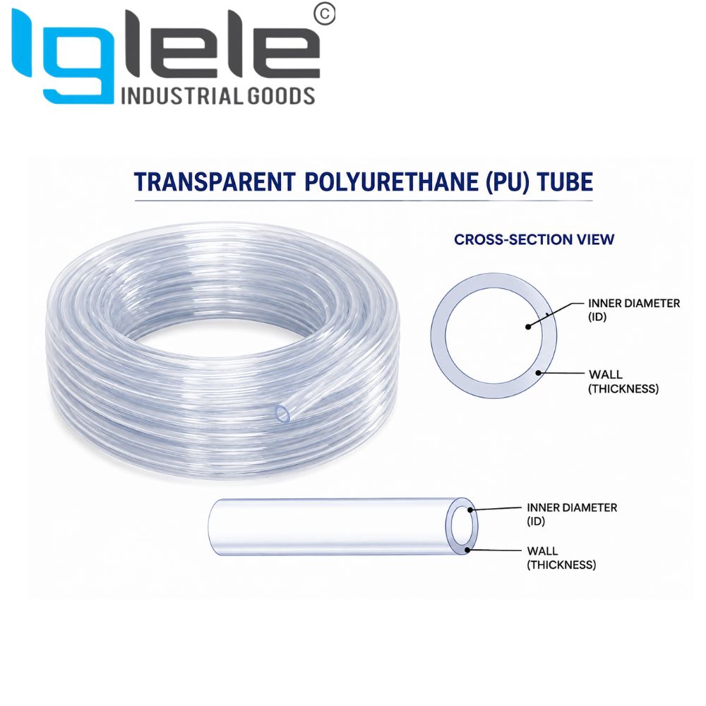 Transparent Polyurethane (PU) Tube – Flexible Pneumatic Air Hose (Per Meter) - Image 2