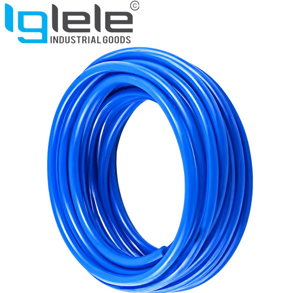 FLOWTECH Blue Polyurethane Pneumatic Tube – Flexible Industrial Air Hose Pu Tube (Per Meter)