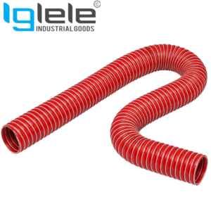 Red Silicone Duct Hose – High Temperature Flexible Ventilation & Hot Air Hose (4 Meter Length)