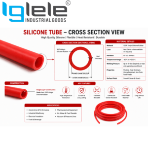 Silicone Sleeve – High Temperature Flexible Protective Insulation Sleeve (Per Meter)