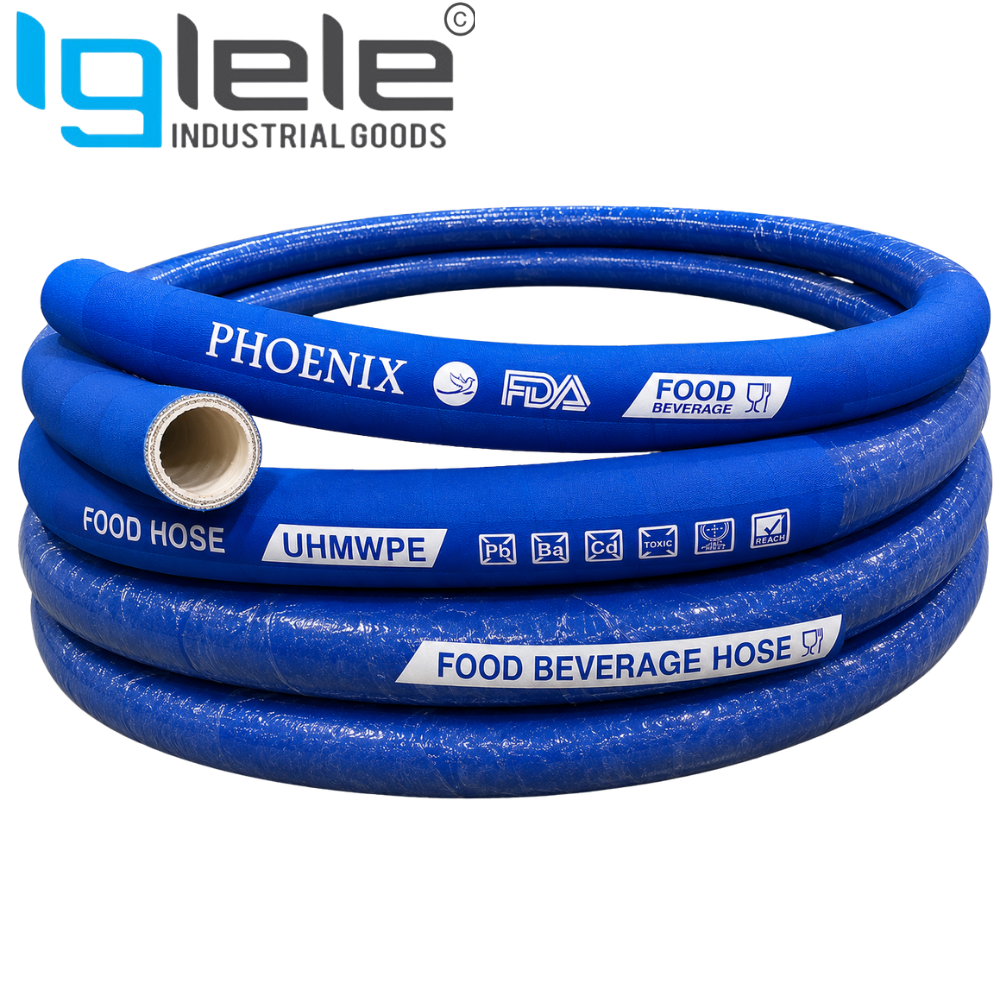 UHMWPE Chemical & Food Grade Hose – Heavy Duty Flexible Suction & Delivery Hose (Per Meter)