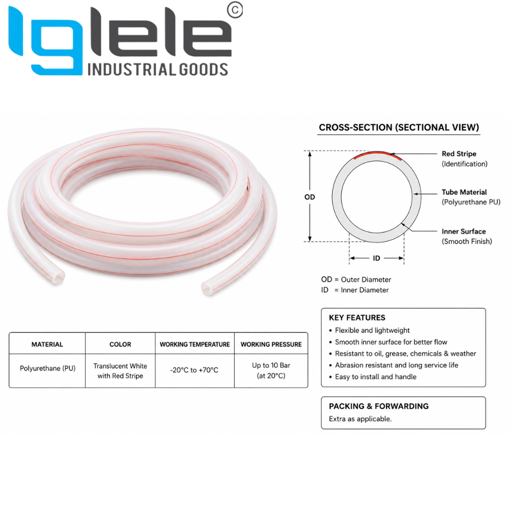 Polyethylene PE Tube – Flexible Industrial Air & Water Tube (Per Meter) - Image 2