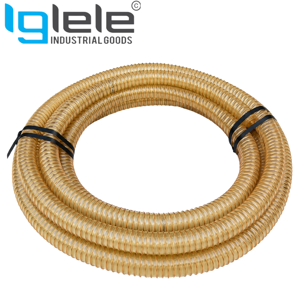 Extra Heavy Duty PU Duct Hose with Copper Wire – Abrasion Resistant Vacuum Hose (20 Meter Roll) - Image 3